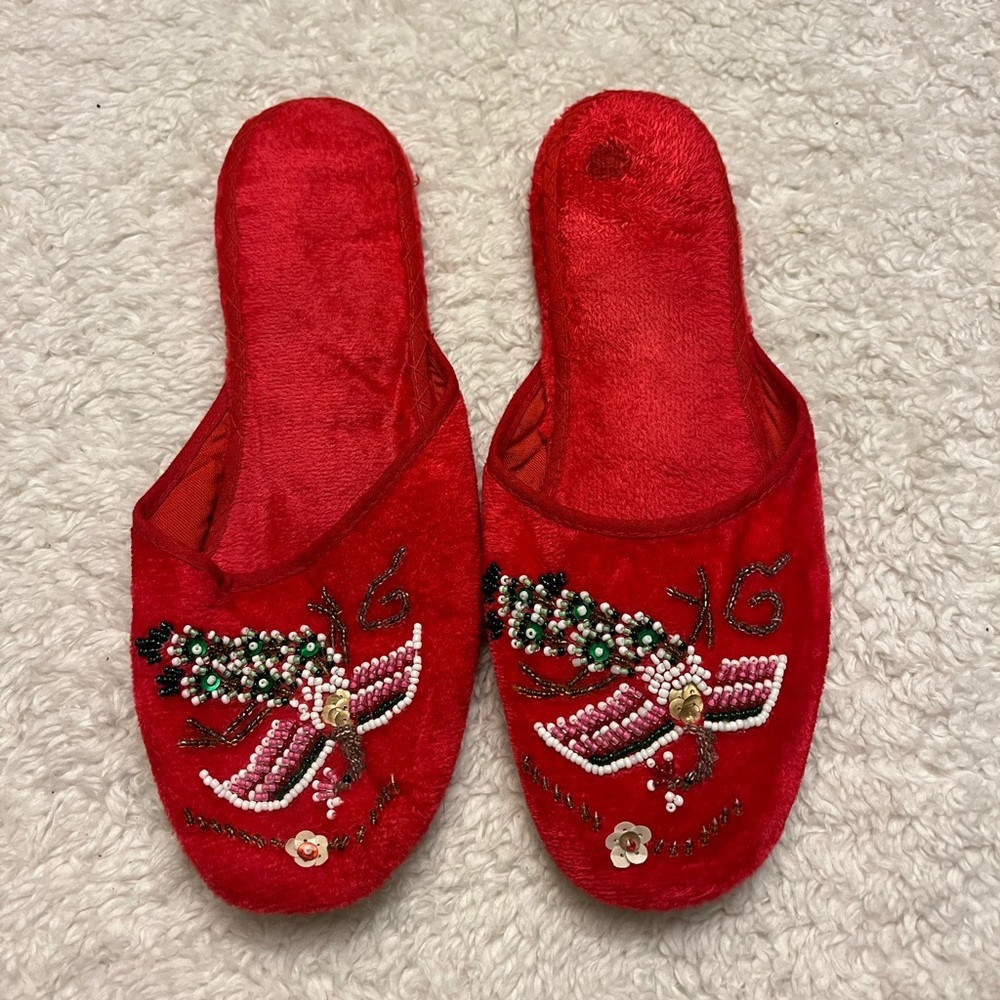Authentic Handmade Beaded Slippers